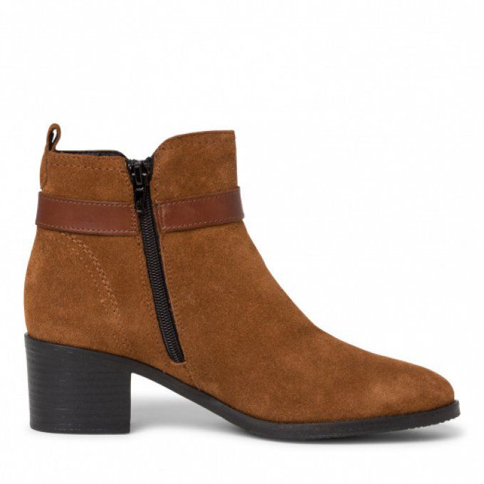 bottine en Nubuck marron