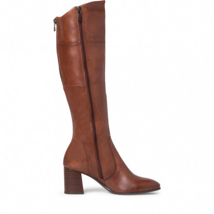 Botte-cuir-cognac 