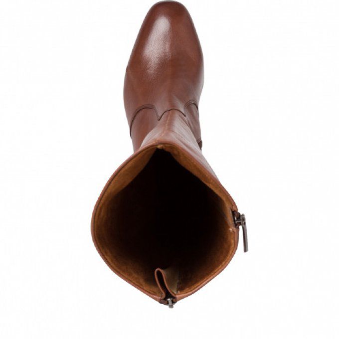 Botte-cuir-cognac 